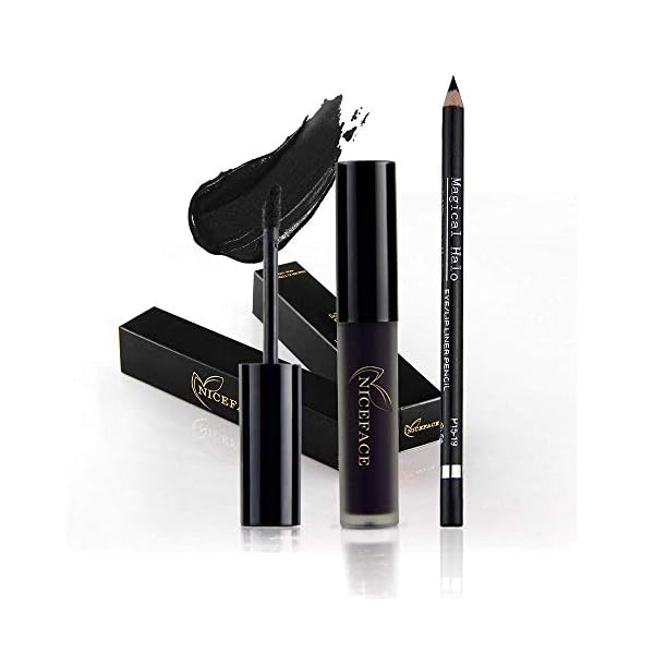 MAEPEOR Liquid Lipstick and Lipliner Set, 2PCS Set, Black, Matte Finish, Long Lasting, Waterproof, Non-Stick Cup, Velvety Lipgloss for Women and Girls