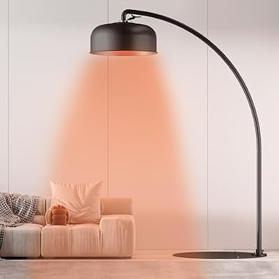 EAST OAK Patio Heater 3000W, Commercial Arch Outdoor Heater 3 Heat Settings, Tip-over & Overheat Protection, Instant Heat Electric Heater for Restaurant, Patio, Backyard, Garage, 240V Black