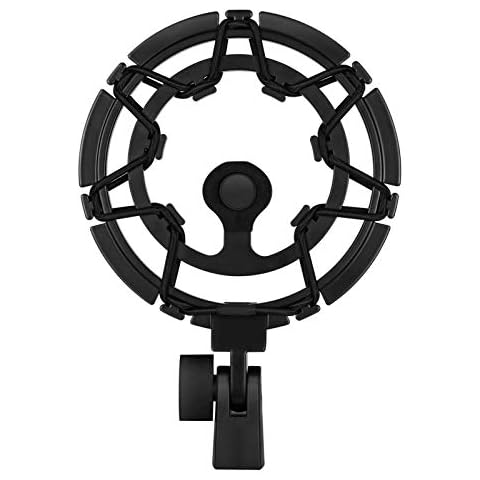 Moukey Microphone Shock Mount Compatible with Blue Yeti/ Yeti Pro/ Snowball/ Yeticaster Mic and other Large Microphones Except for Yeti Pro X, MMs-7 Cover
