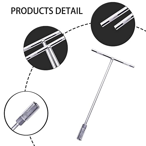 Utoolmart 15Mm T Handle Socket Wrench, Hex Socket T Bar Wrench, Chrome Vanadium Steel Nut Driver Spanner Tool For Car Motorcycle Repair Tools #TOP4