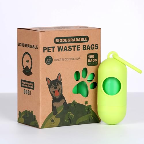 Image of Biodegradable PET Waste POOP Bags with Dispenser