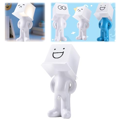 Image of Nicerice Shy Boy Lamp,Look at That Switch!Funny Night Light for Adults,White Elephant Gifts,Gag Table Lamp, Bedside Night Light,Need to Connect to Power for Use (White - Big Mouth)