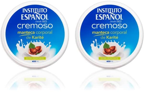 Instituto Español Tarro de Manteca de Karité Cremoso 500 g (Paquete de 2)