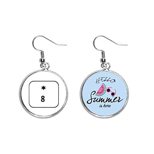 Pendientes de sandía y símbolo 8 ideales para tus looks de playa