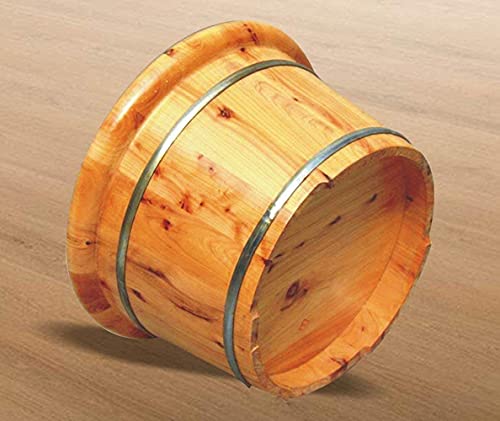 Bañera de Madera para Spa de Pies 26 cm Alto Barril Redondo miniatura 2