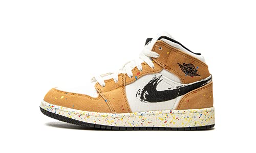 Jordan Youth Air Jordan 1 Mid SE GS DA8006 100 Brushstroke