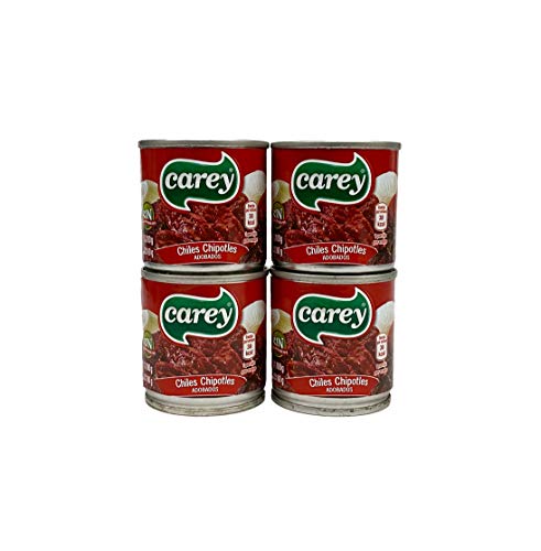 Chipotles Peppers in Adobo Sauce Carey 100g (Pack of 4)