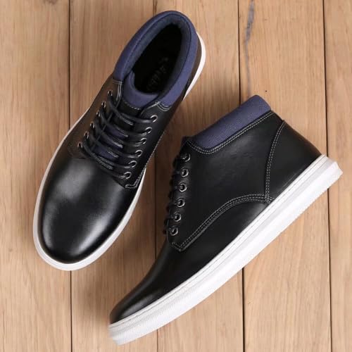 Image of Arkbird Casual Sneaker Boots, High-Top Sneakers Lace-up Leather Chukka Shoes for Men