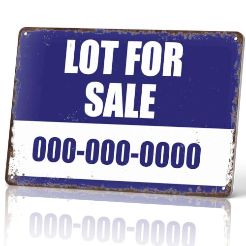 Lot For Sale 0000000000 Metal Sign 8 x 12 Inch