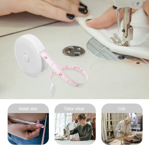 Set de 10 cinta métrica retráctil flexible miniatura 3