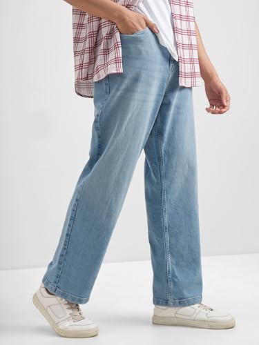 Image of Highlander Men's Straight Relaxed Fit Jeans | Stretchable | Everyday Comfort & Style| Jeans for Man|Premium Cotton Blend