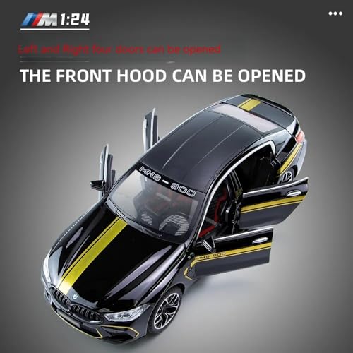 Image of 1:24 BMW MANHART MH8 800 Toy Car Diecast Metal Pull Back Car - 4 Openable Doors with Sound & Light | Luxury Toy Car & Gift for Kids 【Colors as Per Stock】