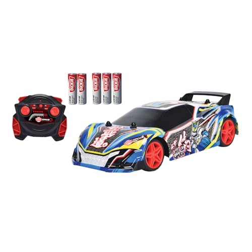 Dickie Toys - RC Auto Laser Samurai (22 cm) - ferngesteuertes Auto ab 6 Jahre mit Licht & Sounds, Remote Control Car f&uuml;r Kinder, 10 km/h, 2,4 GHz Fernbedienung, inkl. Batterien