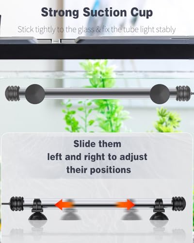 Image of Pawfly 3 W Aquarium LED Light 11 Inch Underwater Fish Tank Light with Timer Auto On /Off Fish Tank Background Lights with 8 Lighting Modes Submersible Multi-Colored Tube Lights for Decoration