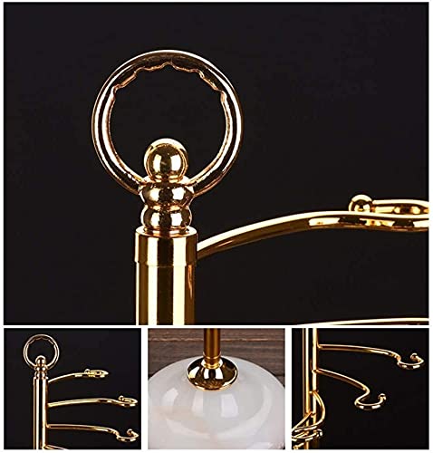 Rack de vino elegante XMING estructura metálica dorada de alta gama 4