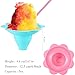 Boao 200 Pcs 5oz Colorful Flower Snow Cone Cup with Spoon Straw Flower Shaped Plastic Leakproof Shaved Ice Cream Bowl Reusable Snack Cups for Kid Birthday Hawaii Party Supplies, Easy Grip