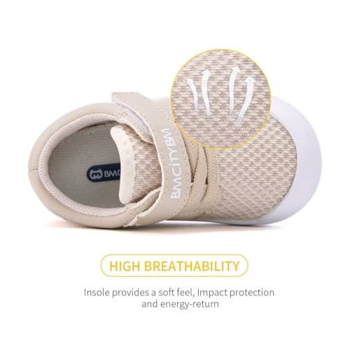 Image of BMCiTYBM Baby Sneakers Girls Boys Lightweight Breathable Mesh First Walkers Shoes 6-24 Months