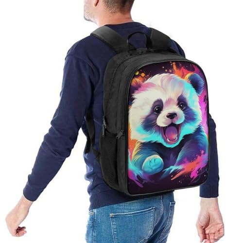 Mochilas escolares de panda 3D para el colegio y extraescolares de niños y niñas 5