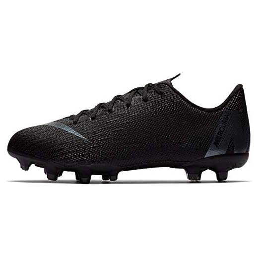 Nike Vapor 12 Academy Kid's Firm Ground Soccer Cleats (3 Little Kid M) Black