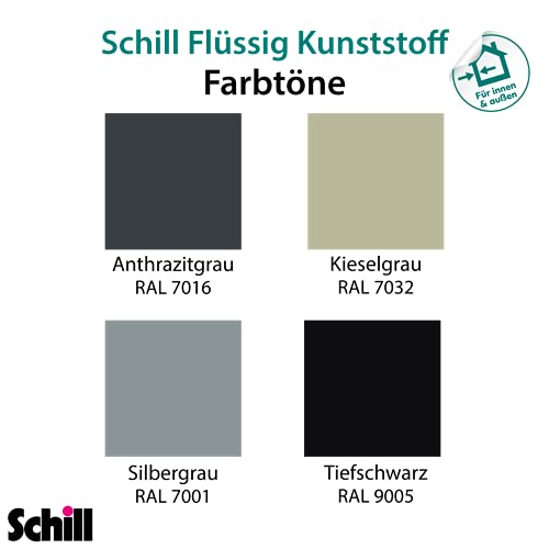 Flüssigkunststoff Schill für verschiedene Materialien (0,75 Liter, Reinweiß)