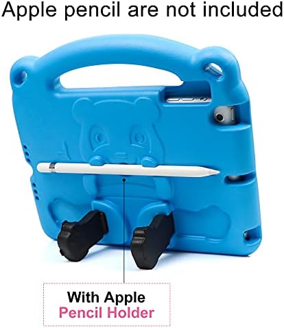 KINGSKEEN Case for iPad Mini 7.9 inch, iPad Mini 5/4/3/2/1, Eva Shock Proof Lightweight Professional Kids Case, with Handle Built-in Holder & Shoulder Strap & Apple Pencil Holder (Blue)