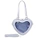 Ita Bag Bolso bandolera pequeño con forma de corazón para mujer - JK Bag Lolita Kawaii DIY Anime Cosplay Beach Bag, Blue, Talla única
