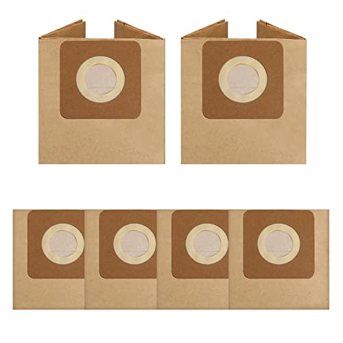WORKPRO Replacement Vacuum Bags Dust Bag Compatible with 20 L Wet and Dry Vacuum Cleaner, Pack Of 6