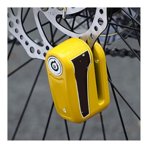 Candado Universal Para Bicicleta Motocicleta De Freno Seguridad Con Llaves Disco Para Candado Disco(Yellow)