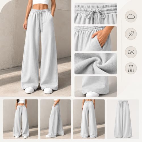 ENCURKUS Womens Wide Leg Sweatpants 2026 Fall Winter Drawstring Track Pants - image 6