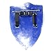 WUUJAU Legend of Zelda Link Master Sword of Time Twilight Princess Replica Sword Standard (Full Size Link Hylian Zelda Shield with Grip & Handle)