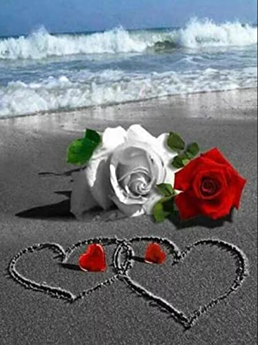 Kit d'art diamant peinture à strass cristal broderie 5D rose 30x40