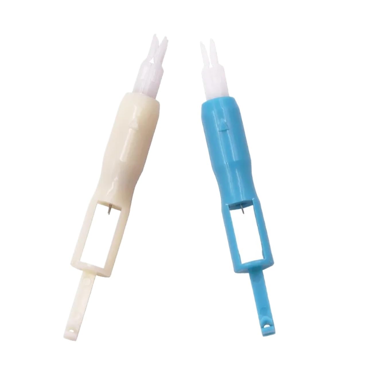 Automatic Sewing Machine Needle Threaders 10pcs Blue White(Blue)