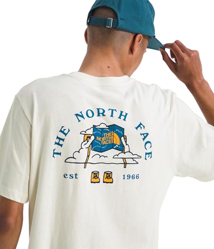 THE NORTH FACE Men's Evolution Sky Cloud Short-sleeve Tee | Cotton Shirt With a Graphic Design, Set-in Sleeves, Ribbed Collar3