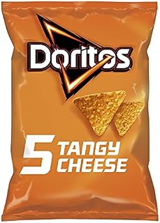 Doritos Tangy Cheese Vegetarian Tortilla Chips Multipack, Perfect for Snacking, 30 g (Pack of 5)