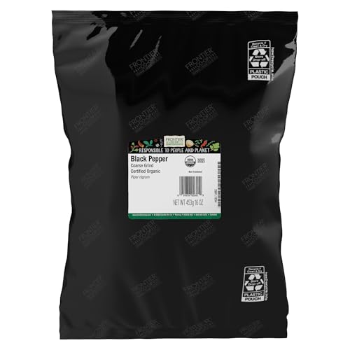 Frontier Co-op Organic Black Pepper (Coarse Grind) 1lb