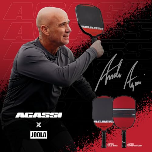 JOOLA Agassi Champion 12mm Pickleball Paddle - Sandblasted Pickleball Racket Increases Spin & Control - Agassi Shape with Extended Sweet Spot - UPA-A Certified - USAP Approved - NFC Chip Enabled - image 5