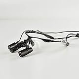 Songzi Optics 4X Sport Frame Kepler Binocular Medical Surgical Loupes with LED Headlight for Dental Brain Surgery Vascular Anastomosis Operation Others (Working Distance: R(420mm))