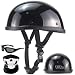 Produktbild Halbschalenhelm Mit ECE Retro Jethelm Mit Sonnenbrille Motorrad Halbhelme Motorrad Helm Brain Cap Halbschale Chopper Helm Offenem Helm Vintage Roller Helm Scooter-Helm Für Cruiser,B,XL 61~62CM