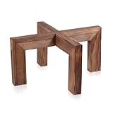 Vigordream Plant Stand, Indoor/Outdoor Wood Plant Holder, Single Flower Pot Stand, Sturdy Planter Stand, Fit 5-15 Inch Pot