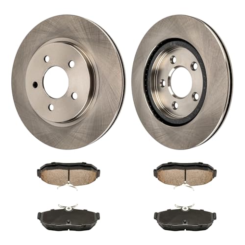 Image of KAX Rear Brake Kit, OE Brake Rotors and Ceramic Brake Pads | Fits Ford Mustang 2005-2006 2010, 2007-2009 4.0L 4.6L, 2007-2009 2011 5.4L