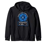 Vintage Aperture Science Volunteer - For Science Zip Hoodie