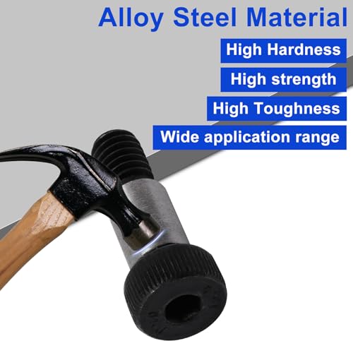 S SYDIEN 6Pcs Alloy Steel Hexagon Socket Head Shoulder Screw Bolt 1/2" Shoulder Dia 3/4" Shoulder Length 3/8"-16 UNC Thread