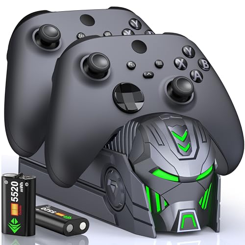 Controller charging station with 2x 5520mWh batteries