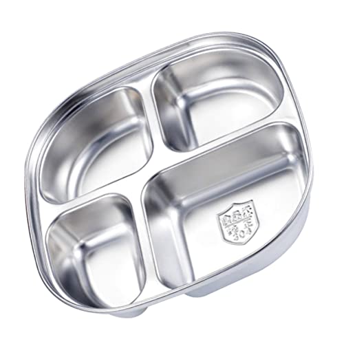 STOBAZA Sectioned Plate for Adults Multi-compartment Lunch Tray Food Divided Plate for Diet