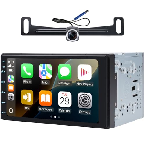 7�C���` �_�u���f�B�� �^�b�`�X�N���[�� �J�[���W�I ���C�����X �J�[�v���C/�L�� Android Auto�A1280 x 480 QLED �J�[�X�e���I 2+32G Bluetooth AM/FM�t��