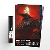 SCP Foundation Posters for Room - Photo Prints Poster Set - 2022 Calendar Grid, 14 illustrations -...