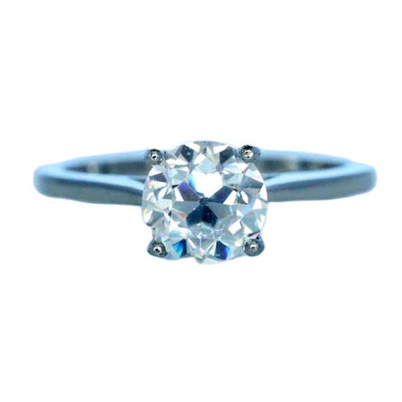 Bague solitaire en argent 925 et pierre CZ étincelante LK_DHR_0147