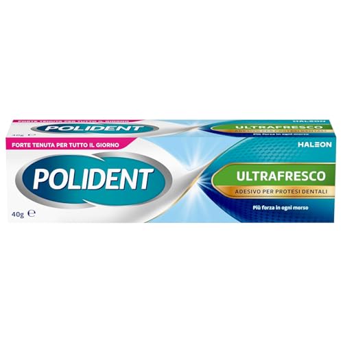 Polident - Adhesivo para dientes, fresco y discreto, 1 unidad