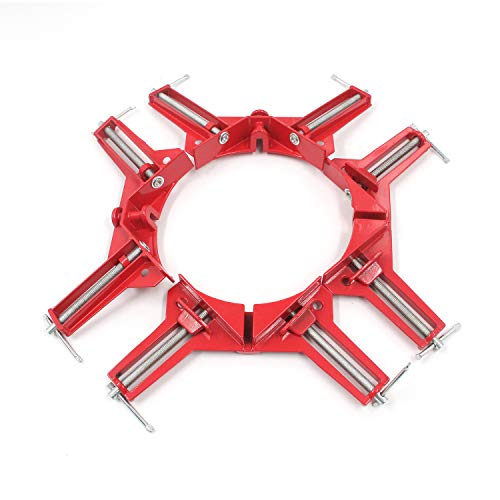 Antrader Right Angle Clamp,Zinc Alloy 90 Degree Corner Clamp, Woodworking Fixture Glass Fish Tank Vise Picture Frame Holder, Set of 4