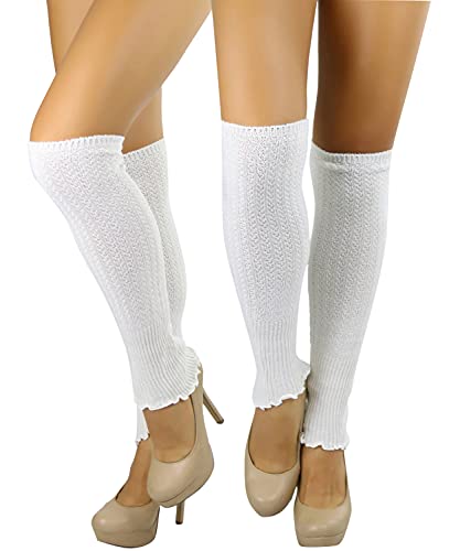 Image of ToBeInStyle Women's Ribbed Acrylic Footless Leg Warmers